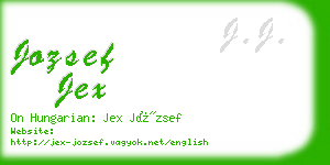 jozsef jex business card